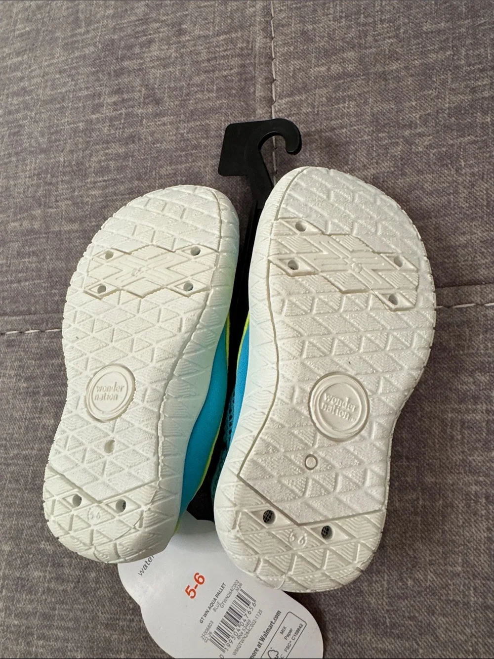 wonder nation Kids Water Shoes - Blue & Yellow and Pink & Black